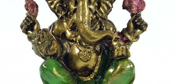 Ganesh, der elefantenköpfige Gott, hier als Figur aus Recin